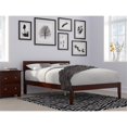 thumbnail image 1 of AFI Boston Solid Wood Full Size Modern Platform Bed in Walnut, 1 of 6