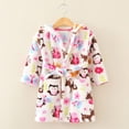 thumbnail image 2 of Kcodviy Tout-Petits Bébés Garçons Filles Enfants Pyjamas Garçons à Capuche Épais Chauds Flanelle 18 Mois Vêtements Peignoir Robe de Nuit Pyjamas, 2 of 4