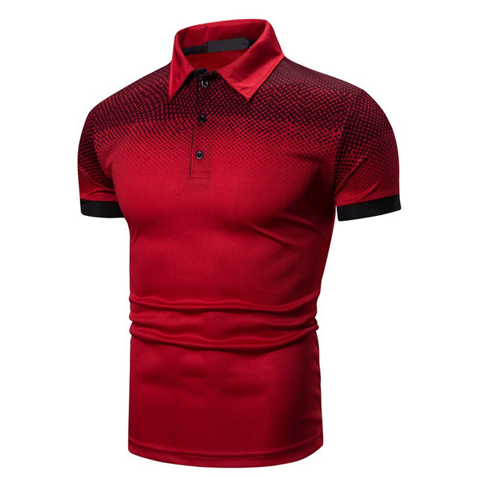zanvin Chemises de golf pour Hommes, Mode Décontractée pour Hommes, Chandail à Col Rabattu, T-Shirt à Manches Courtes pour Affaires, Mode Masculine, Vente d'Été, Rouge