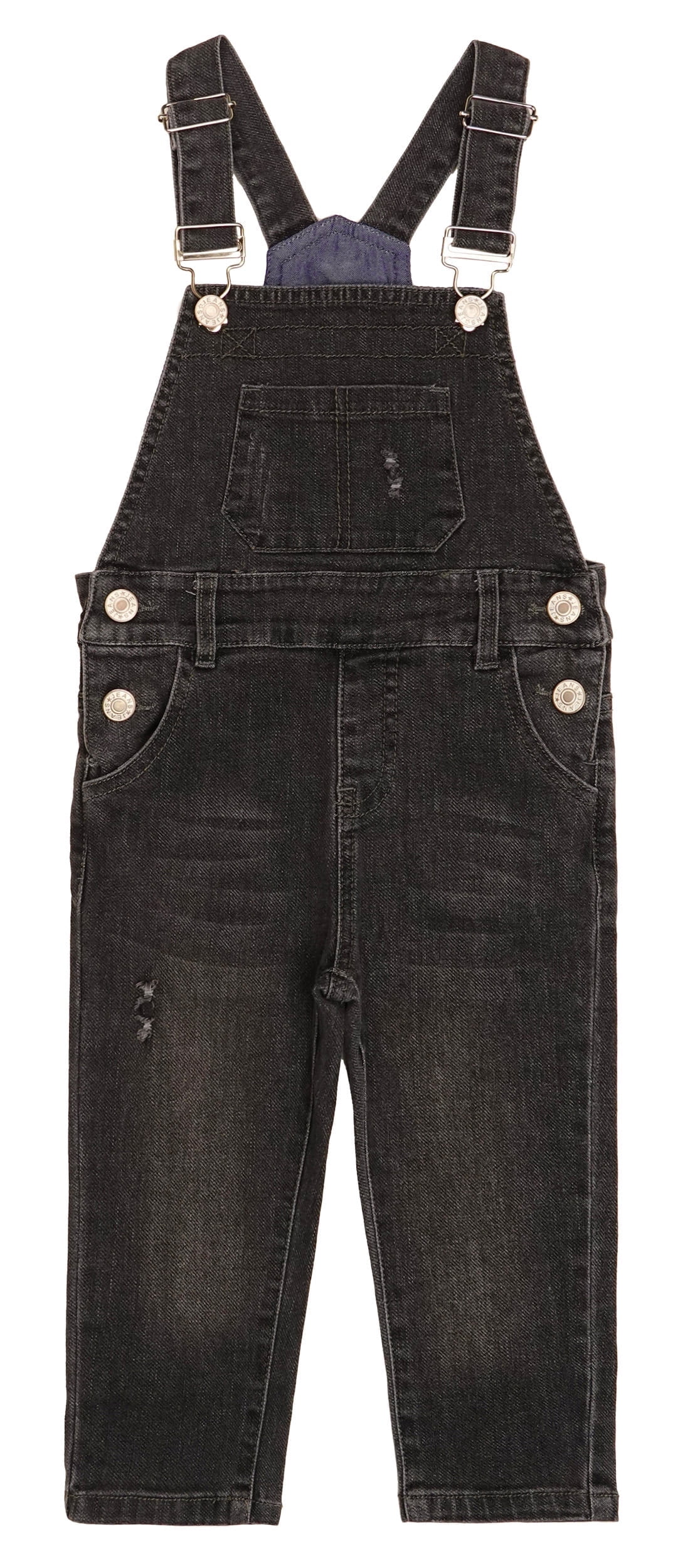 KIDSCOOL SPACE Big Boys Slim Fit Jeans,Ripped Big Bib Pocket Fashion Denim Overalls,Grey,7-8 Years