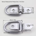 thumbnail image 2 of 10 Pack D Ring Tie Downs Anchor, 1/4 Stainless Steel Heavy Duty Tie Down Rings, 2 of 5