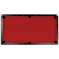 thumbnail image 1 of Championship BG253RD 7 ft. Saturn II Billiard Cloth Pool Table Felt&amp;#44; Red, 1 of 7