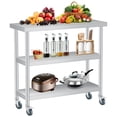 thumbnail image 2 of Edtara Stainless Steel 3-Tier Shelving Unit, 400lbs Load Capacity Storage Shelf With Adjustable Leveling Feet, Ideal for Home Kitchens, Commercial Pantries and Garage Organization, 2 of 7
