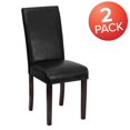 thumbnail image 4 of 2 pièces Chaise Parsons LeatherSoft noire, 4 of 9