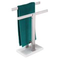 thumbnail image 1 of KOKOSIRI Hand Towel Holder Free-Standing Towel Racks with Marble Base for Bathroom Kitchen Vanity, Brushed Stainless Steel 15.7'' Height THS0001-SM-BR, 1 of 7