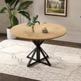 thumbnail image 4 of GloryStar Round Dining Table for 4, 47" Dining Table, Circle Table, Dining Room Table with Heavy Duty Metal Base, Round Kitchen Table for Kitchen Dinning Room(Only Table), 4 of 8