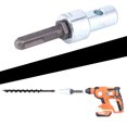 thumbnail image 3 of Drill Bit Adapter, Square 4 Pits Electric Hammer Adapter, Durable For Connector Tool Diy Enthusiasts Electric Hammer To Earth Auger Workers, 3 of 8