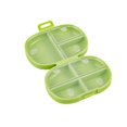 thumbnail image 4 of Green Plastic Pill Organizer Box 7 Grid Green Moisture Proof Portable Travel Case For Pills Small Items, 4 of 7