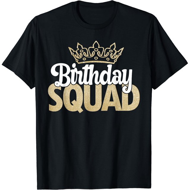 Birthday Squad Party Matching Family Group Funny Bday Team T-Shirt - As Picture - 2XL