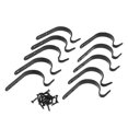 thumbnail image 1 of 10 Pcs Support Mural de Jardin en Fer pour Suspension de Fleurs et Plantes, Support de Pot, 1 of 6