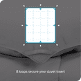 thumbnail image 3 of Bare Home Ultra-Soft Comforter Duvet Insert - Goose Down Alternative - Full, Gray, 3 of 7