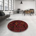 thumbnail image 4 of Ahgly Tapis Rectangulaire Traditionnel Lavable en Machine, Marron, 3 Pieds x 5 Pieds, 4 of 7