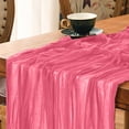 thumbnail image 2 of Boho Gauze Green Wedding Table Runner Fabric Kitchen Dining Holiday Table Decor For Home Party Indoor, 2 of 5