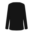 thumbnail image 4 of Womens Long Sleeve V Neck T Shirts 2025 Casual Basic Ribbed Knit Tops Lightweight Stretch Pullover Sweater Shirts, 4 of 5