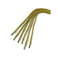 thumbnail image 3 of INSPIRE CHIC Unisex Round Rope Dual Colored Striped 1/5 Thick Boot Shoelace 90cm / 35.43" Gold Yellow Coffee, 3 of 4