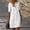 White, variant on Wiyuqeen Women's Button Down Cotton Linen Shirt Dresses Half Sleeve Comfy Casual Loose Fit Summer Dresses Solid Color Collared Beach Midi Dresses