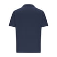 thumbnail image 4 of Besolor Mens Summer Short Sleeve Shirts Collared Button down Shirts Big and Tall Casual Solid Color Beach Shirts Tops, 4 of 6