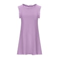 thumbnail image 3 of Gspmoly Robes d'Été pour Femmes 2025, Robe pour Femme Robes d'Été pour Femmes Plage Robe T-Shirt Unie Sans Manches Décontractée Ample Robe Débardeur Robes de Soirée pour Femmes Économies d'Été, 3 of 5