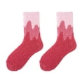 thumbnail image 1 of FhsagQ Socks Womens Socks with Robe Womens Fuzzy Socks Slipper Winter Fluffy Cabin Warm Soft Coral Comfy Print Mid Socks Home Socks Womens Socks Crotchless Yellow One Size, 1 of 4