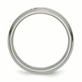 thumbnail image 2 of Titanium Cross Design 6mm Satin Beveled Edge Band Ring 6.5 Size, 2 of 7