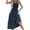 Dark Gray, variant on Timegard Sundresses for Women Sleeveless Ruffle Square Neck Solid Color Summer Beach Casual Dress Smocked