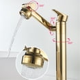 thumbnail image 4 of RKSTN Kitchen Utensils Set Kitchen Essentials All Copper Cold And Hot 360 Degrees Rotate Kitchen Faucet Two Function Faucet Kitchen Decor, 4 of 5