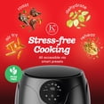 thumbnail image 4 of Kitchen Elite 2.5 Qt Digital Air Fryer, Countertop Nonstick Basket Oven, Black, 4 of 7