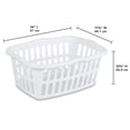 thumbnail image 5 of Sterilite 1.5 Bushel Plastic Stackable Laundry Basket, White (24 Pack), 5 of 5