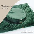 thumbnail image 3 of Mindful Modern Velvet Zabuton Meditation Mat, 100% Cotton Filling, Emerald Green, 3 of 7