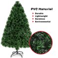 thumbnail image 4 of Costway 4Ft Pre-Lit Fiber Optic Artificial PVC Christmas Tree w/ Metal Stand, 4 of 9