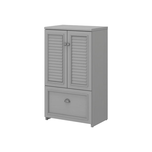Fairview Storage Cabinet with File Drawer in Cape Cod Gray - Engineered Wood