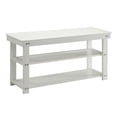 thumbnail image 1 of Convenience Concepts Oxford Utility Mudroom Entryway Bench in White Wood Finish, 1 of 3