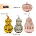 thumbnail image 3 of Cherishous LED Light Pumpkins 2025 Timer Lighted Sparkling Starry Night Glass Pumpkins One Click Operation Fall Halloween/Thanksgiving Decor For Home Bedroom, 3 of 7