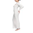 thumbnail image 2 of Robe Longue Moulante pour Femmes, Couleur Unie, Encolure Carrée, Longue Robe Taille Haute, Élégante, Soirée, Fête, Formelle, Ajustée, 2 of 5