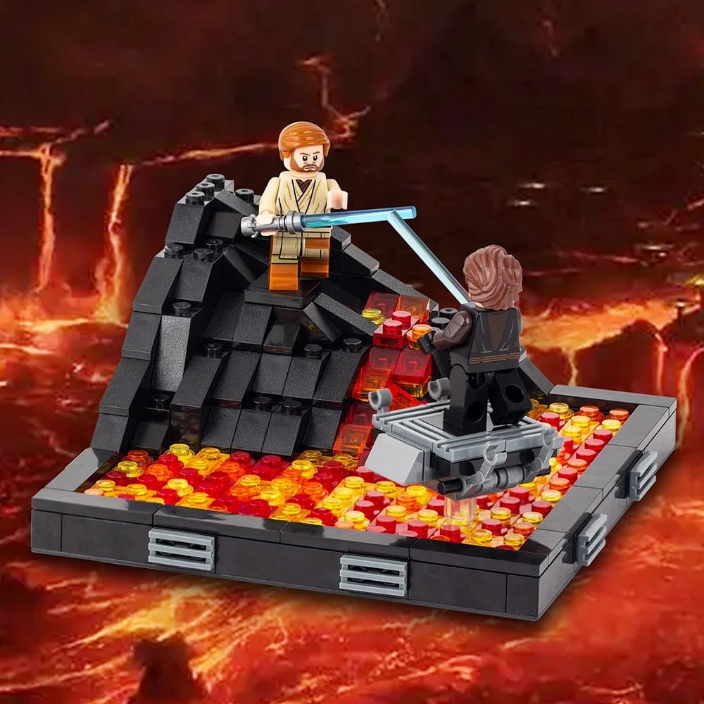 Galactic Heroes Duel Building Block Set, Collectible Jedi vs. Sith Action Figure Toy Gift for Kids & Fans
