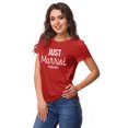 thumbnail image 1 of Inkdotpot T-Shirt Personnalisé pour Femmes Juste Mariés Annonce de Mariage Chemise-F1, 1 of 7