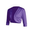 thumbnail image 4 of Gupgi Women Shrug Cardigan Open Front Solid Color Bolero Jacket Cropped Coat, 4 of 7