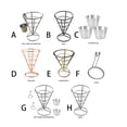 thumbnail image 3 of French Fries Strainer Basket Potato Shop Kitchen Fried Food Container Metal Cone-Shaped Cooking Tools Shop Kitchen Wedding Birthday Type 6, 3 of 9