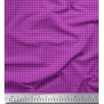 thumbnail image 1 of Soimoi Purple Poly Georgette Fabric Artistic Geometric Print Fabric by Yard 42 Inch Wide, 1 of 3