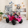 thumbnail image 2 of Costway 12V Battery Powered Kids Ride On ATV Electric 4-Wheeler Quad Car with  MP3 & Light, 2 of 10