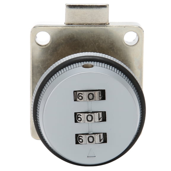 Security Combination Cam Lock, Polishing Process Rust Prevention Password Coded Cabinet Lock Wearproof Sturdy Zinc Alloy for Drawer Grey,Black,Bronze