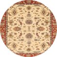 thumbnail image 1 of Ahgly Company Tapis d'Intérieur Ronds Abstraits Orientaux Rouges, 5 Pieds Rond, 1 of 6