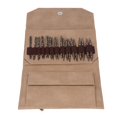 thumbnail image 1 of Knitting  Set, Oxidation Treatment Crochet Hooks Complete Tools Easy Installation Smoothing Durable  For Weaving For Home Khaki PU Bag, 1 of 8