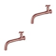 thumbnail image 3 of relayinert Bassin Universel Durable Installation Facile Compact Métal Simple Froid Mural Évier 04 Or Rose 2Ensemble, 3 of 6