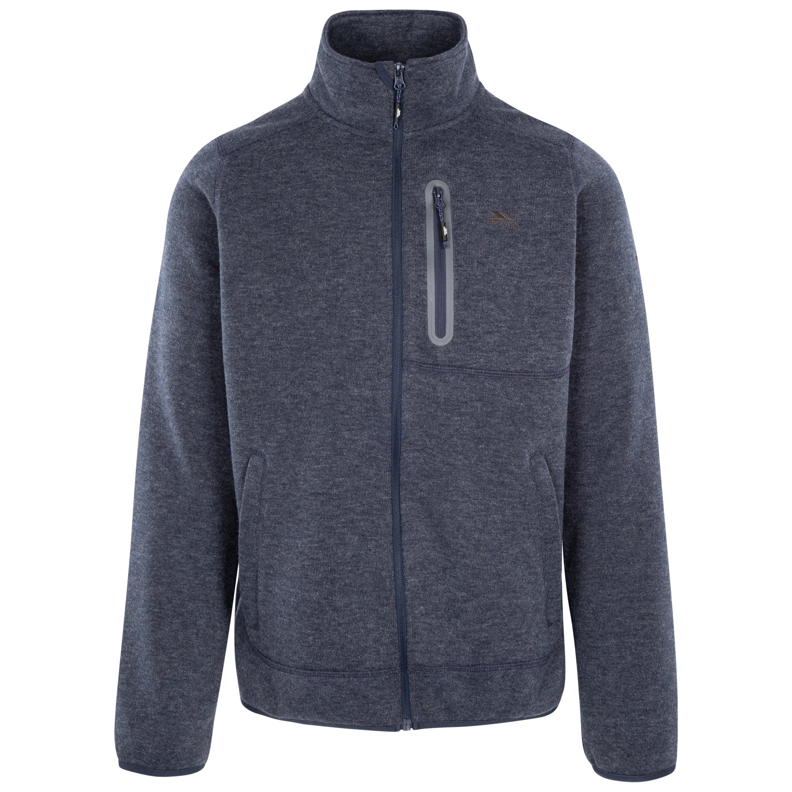 Trespass Mens Fleece Full Zip 3 Zip Pockets Farham