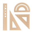 thumbnail image 2 of Ensemble de Règle en Alliage d'Aluminium pour Étudiant, Règle de Dessin Multifonctionnelle, Règle Droite, Règle Triangulaire, Rapporteur, Quatre Ensembles de Règle, Règle d'Échelle en Métal, 2 of 6