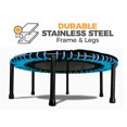 thumbnail image 4 of LEAPS & REBOUNDS 40" Mini Fitness Trampoline & Rebounder for Adults, Blue, 4 of 9