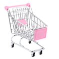 thumbnail image 1 of Pink Mini Shopping Cart Supermarket Handcart Trolley With Children Toy Size M, 1 of 8