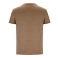 thumbnail image 4 of Men Oversized T Shirts Casual Loose Short Sleeve Crew Neck Tee Shirt Striped Color Block Tops with Pocket, 4 of 4