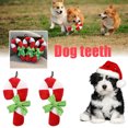 thumbnail image 3 of 2PCS Christmas Dog Toy Bite Resistant Candy Cane Dog Teething Toy Dog Sound Toy, 3 of 10